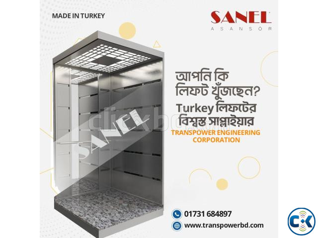 Sanel 1000 Kg Passenger Elevator Brand Sanel-Turkey  large image 4