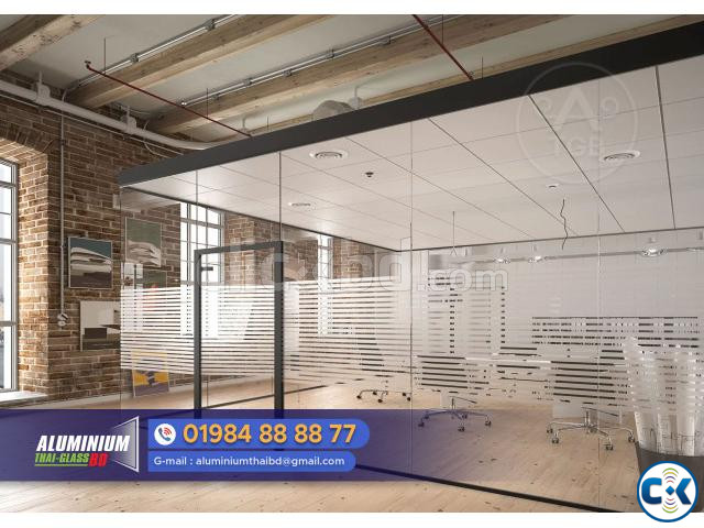 U Channel Glass Partition. Glazing U Channel. large image 3