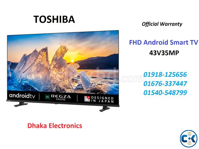 Toshiba 43 inch 43V35MP Android Smart TV Official large image 0