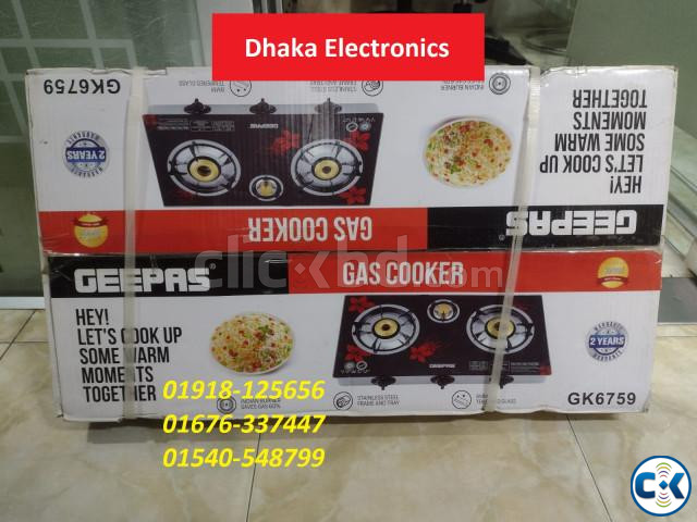 Geepas 3 Burner GK6759 Auto Gas Stove large image 0