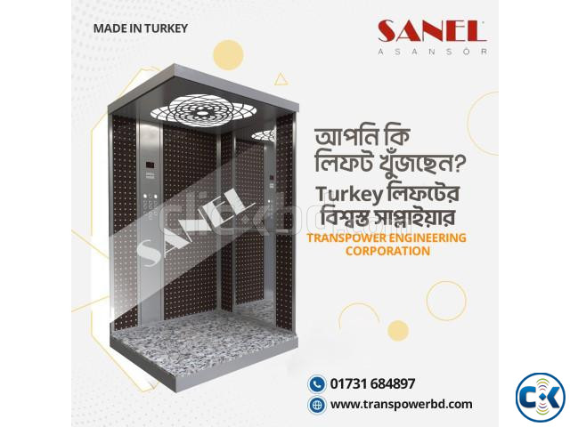 Turkey 630kg 8 Person Passenger Lift Price in Bangladesh large image 1