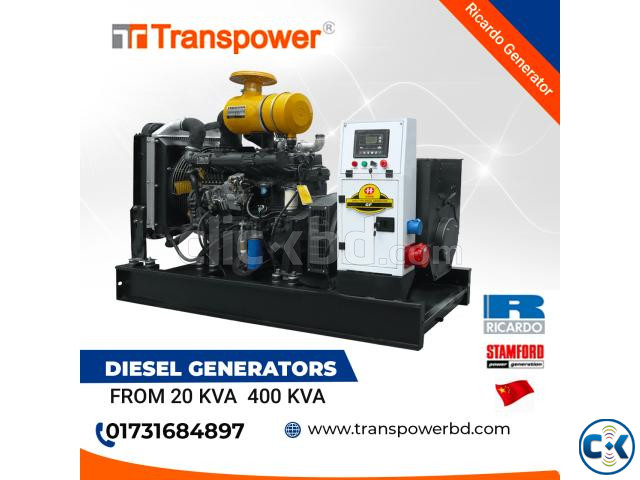 350 KVA Ricardo Engine Diesel generator China  large image 1