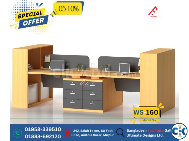 Modern Executive Desk large image 1