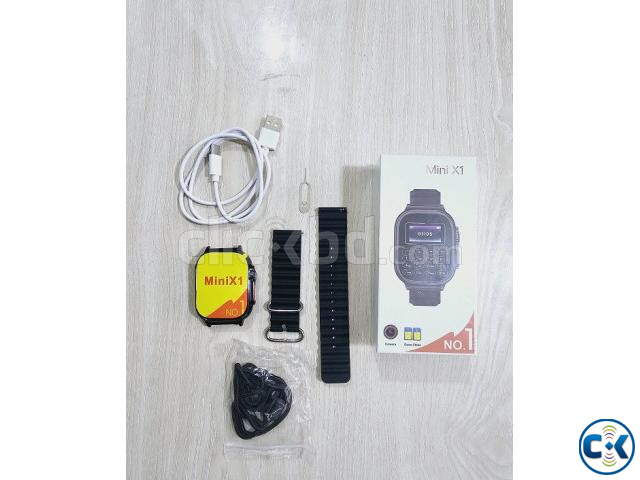 Mini X1 Smart Watch Dual Sim Camera Mp3 large image 1