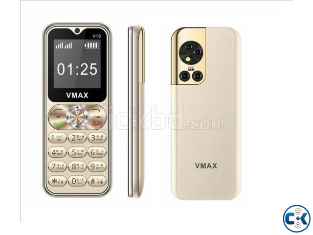 Vmax V18 Mini Card Phone Gold Dual Sim Warranty large image 0