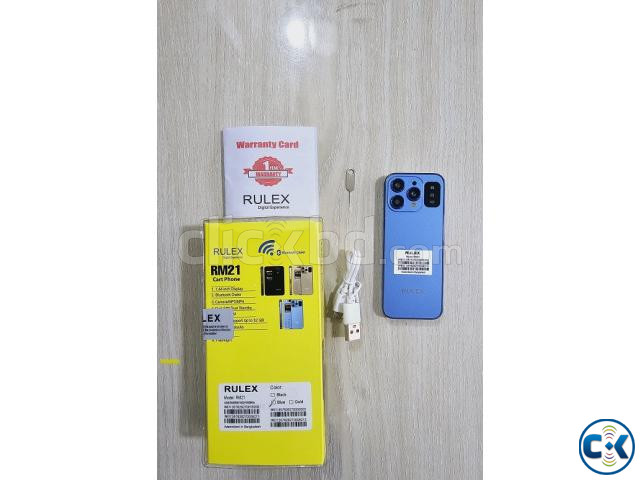 Rulex RM21 Mini Phone Dual Sim Warranty Blue large image 2