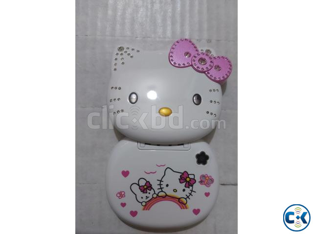 Hello Kitty K688 Plus Folding Mobile Phone White large image 2