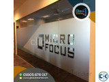 Waterproof frosted glass film sticker