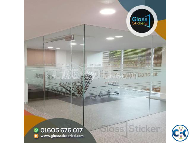 Waterproof frosted glass film sticker large image 2