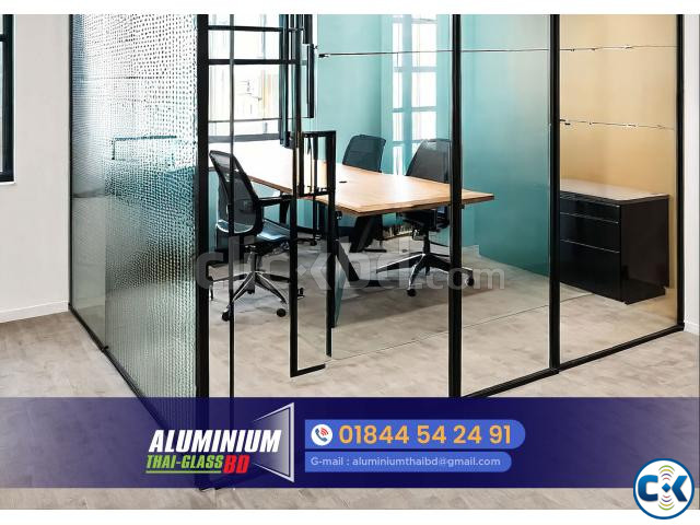 Glass Partition and Glass Door. Glass Partition large image 3