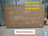 50 50A6F3 4K Google Android TV Hisense