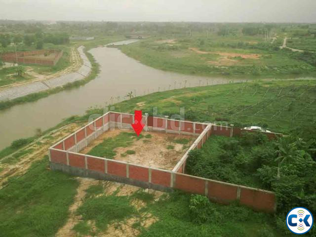 South-Facing 5 Katha Lake View Plot in RAJUK Purbachal large image 2