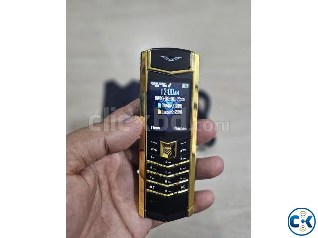 Vertu V10 Luxury Phone Metal Body Dual Sim Camera Gold large image 4