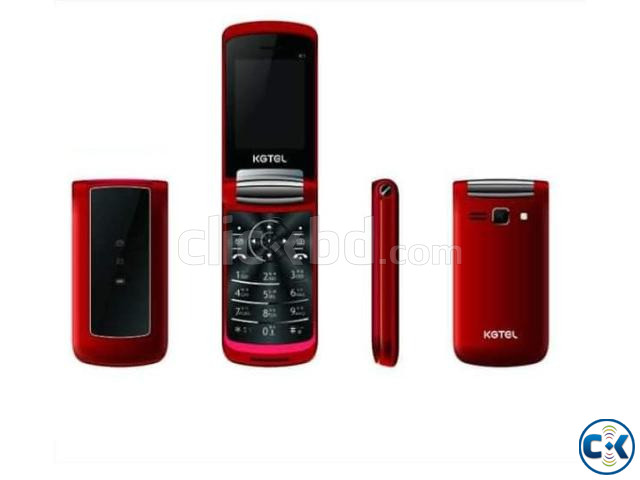 Kgtel K1 Slim Folding Phone Dual Sim Red large image 0