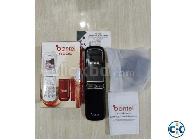 Bontel A225 Folding Phone Dual Sim Black large image 3