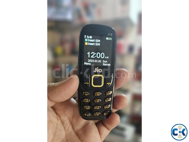 Jio J12 Mini Phone Dual Sim Cover Gold large image 4