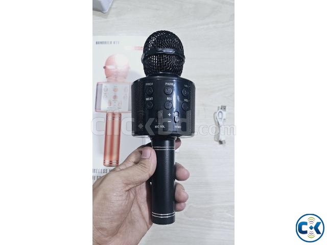 Wster WS858 Bluetooth Karaoke Microphone With Voice Change O large image 2