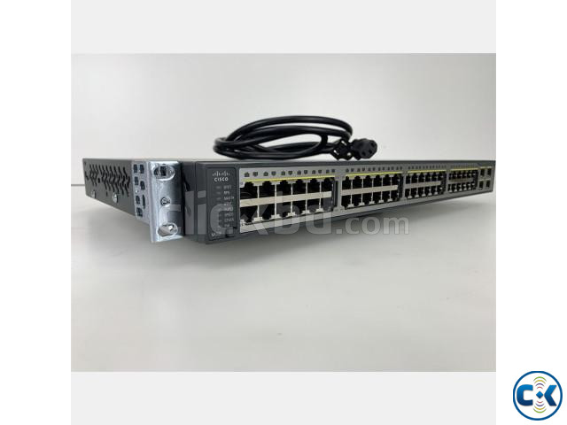 Cisco WS-C3750V2-48PS-S 48 Port PoE Gigabit Ethernet Switch large image 2