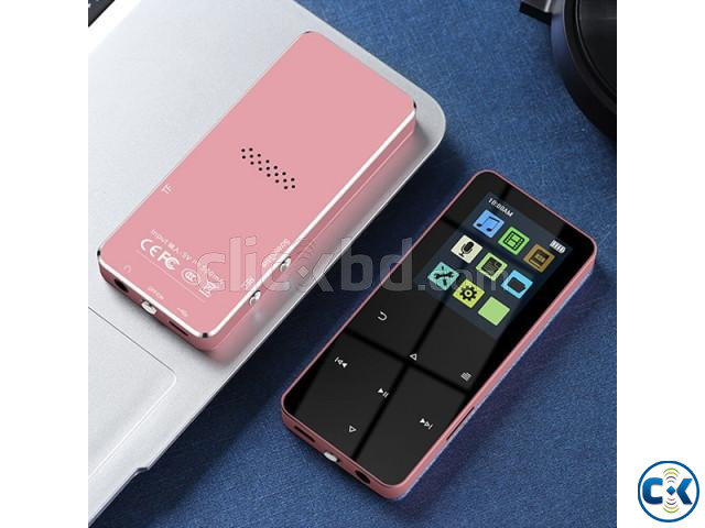 S08 Bluetooth MP3 MP4 Music Player Button Touch Pink large image 0