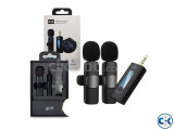 K35 Pro Dual Mic Wireless Microphone 3.5mm Jack