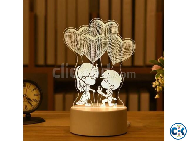 GearUP Acrylic Multicolor Night Lamp White large image 0