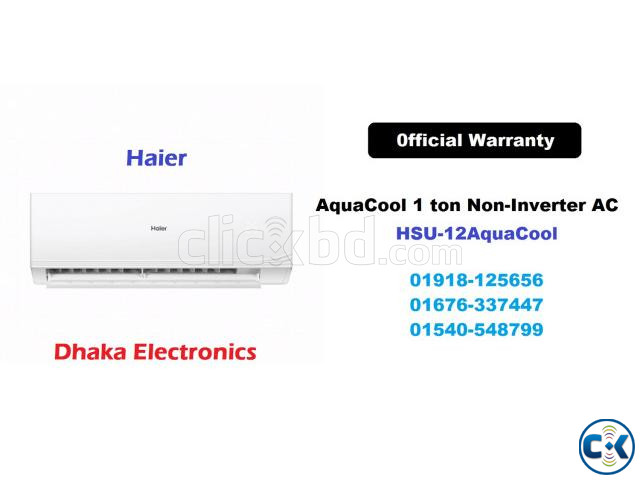 Haier 1 Ton Split Air Conditioner HSU-12AquaCool large image 0