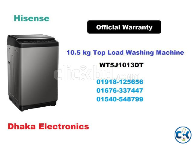 10.5 Kg Hisense WT5J1013DT Inverter Top Load Washing Machine large image 0