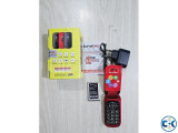 Small image 2 of 5 for Bytwo B301 folding Flip Mobile Phone Red Magic Voice | ClickBD