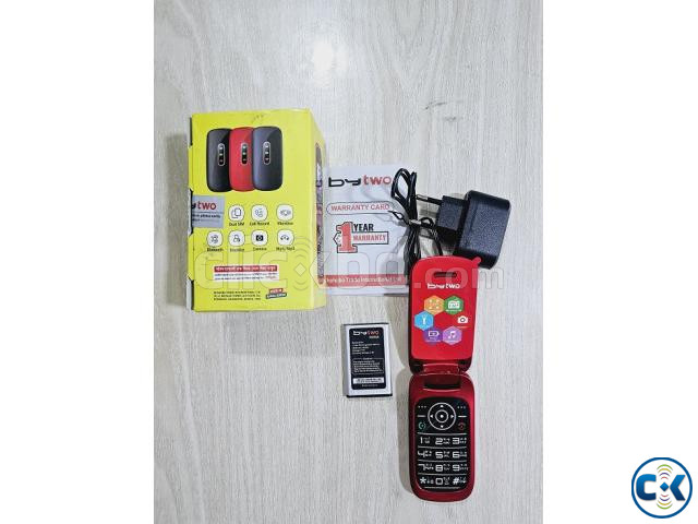 Bytwo B301 folding Flip Mobile Phone Red Magic Voice large image 1