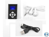 BD50 Mini MP3 Music Player With LED Display Black