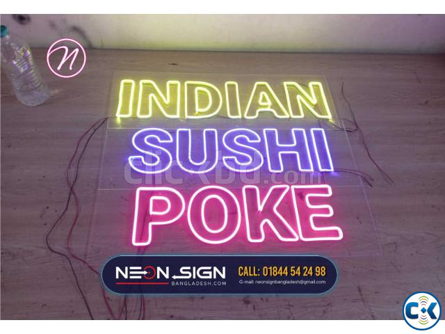 Neon LED sign WELCOME neon sign price in Bangladesh large image 2