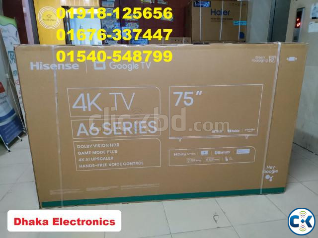 75 inch Hisense 75A6F3 UHD 4K Android Google DTS TV Official large image 0