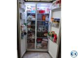 ECO 566 Liter Side By Side Glass Door Black Refrigerator