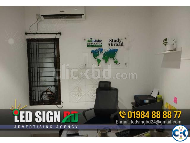 Digital Glass Name Plate For Office in BD large image 0