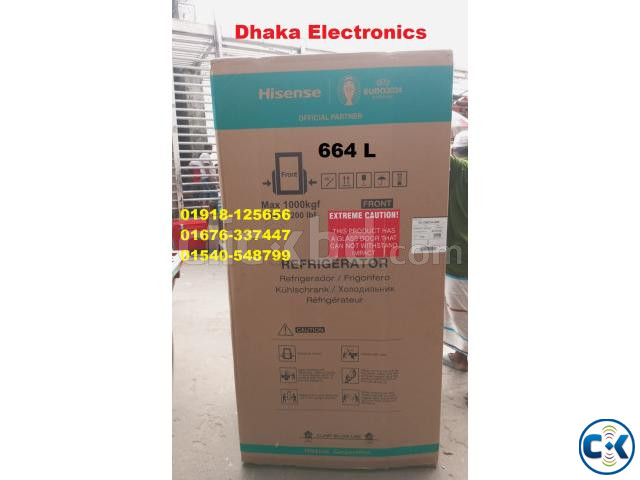 Hisense 664L RC73WC4A1WR Cross Door Refrigerator large image 3