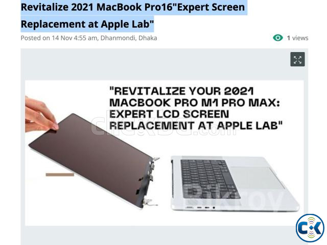 Revitalize 2021 MacBook Pro16 Expert Screen Replacement at A large image 0