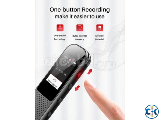 Benjie K9 32GB Digital Voice Recorder Built-in Speaker with large image 3