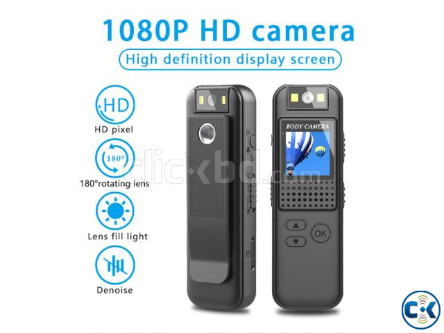 CS08 Body Camera 1080P HD Body Cam With Back Clip Portable large image 1