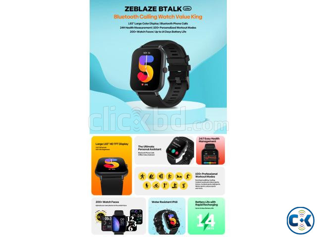 Zeblaze Btalk Lite Bluetooth Calling Smartwatch large image 2