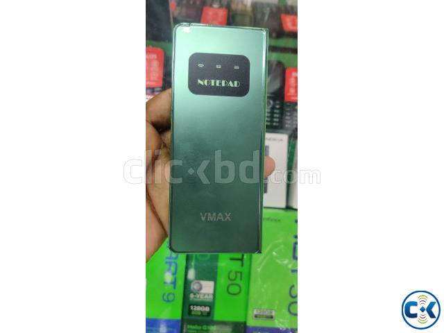 Vmax V18 Notepad Fold Phone With Wrighting pad large image 1