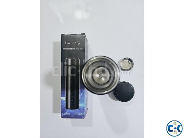 Smart Cup Flask With LED Temperature Display Black large image 3