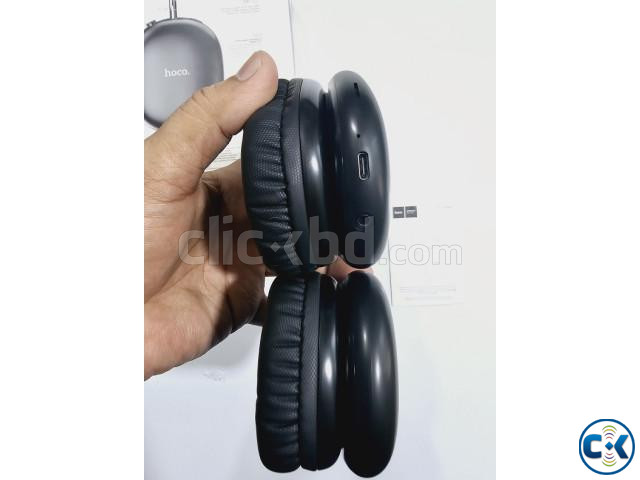 Hoco W35 Max Wireless Bluetooth Headphone 90 Hour Battery Bl large image 2