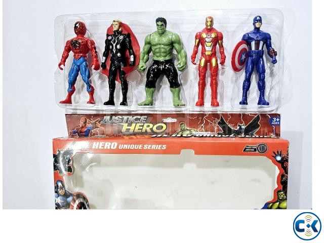 Justice Hero Toys 5pc Set large image 2