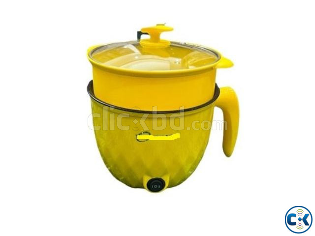 Portable Electric Cooking Pot 1.8L Non-Stick Cooker Double D large image 0