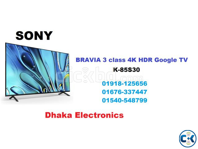 Sony Bravia 85 inch K-85S30 Class LED 4K HDR Google TV large image 0