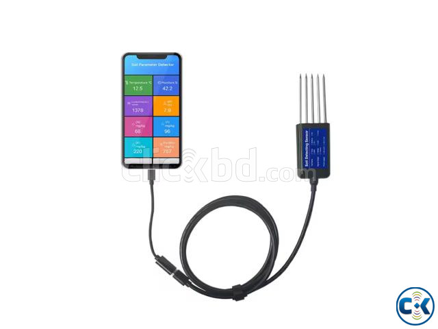 USB type-c 8 in1 soil sensor moisture npk meter large image 0