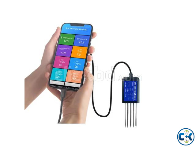 USB type-c 8 in1 soil sensor moisture npk meter large image 1