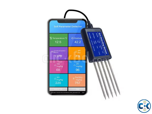 USB type-c 8 in1 soil sensor moisture npk meter large image 2