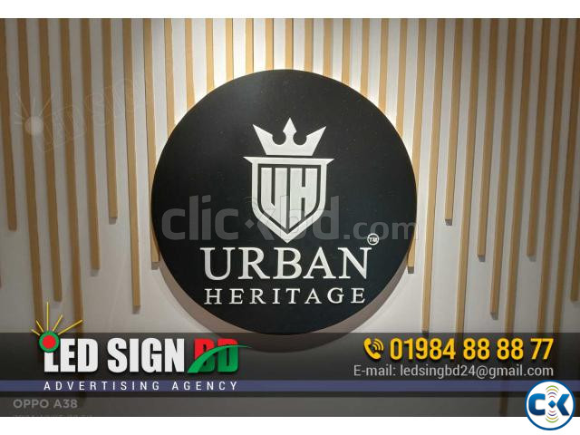 Acrylic Round signage large image 0