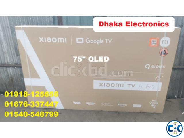 Xiaomi Mi 75 inch A Pro 2025 QLED 4K Google TV Price BD large image 0